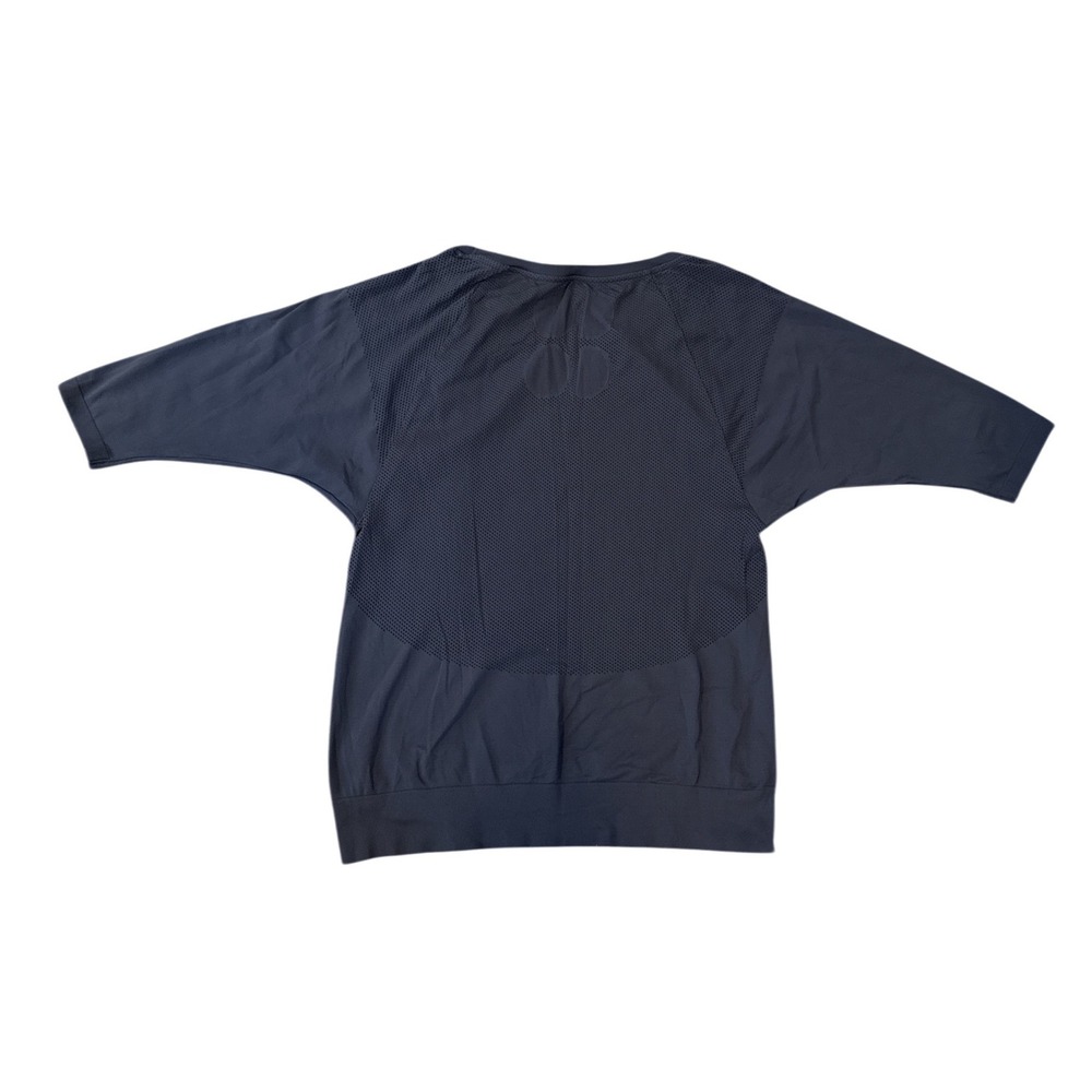 Sweaty Betty Activewear Top Womens Size M‎ Blue Gray Mesh Batwing SB2508A